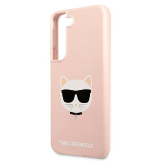 Karl Lagerfeld KLHCS22MSLCHPI S22+ S906 hardcase  różowy/pink Silicone Choupette Head