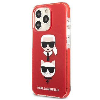 Karl Lagerfeld KLHCP13XTPE2TR iPhone 13 Pro Max 6,7" hardcase czerwony/red Karl&Choupette Head