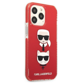 Karl Lagerfeld KLHCP13XTPE2TR iPhone 13 Pro Max 6,7" hardcase czerwony/red Karl&Choupette Head