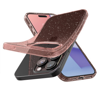 Spigen Liquid Crystal Glitter, rose quartz - iPhone 15 Pro Max