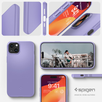 Spigen Thin Fit, duhovka fialová - iPhone 15