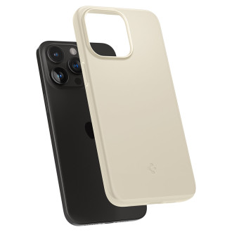 Spigen Thin Fit, němá béžová - iPhone 15 Pro