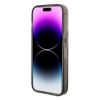 Karl Lagerfeld KLHCP15SLKKNSK iPhone 15 6,1" průhledný pevný obal Liquid Glitter Ikonik