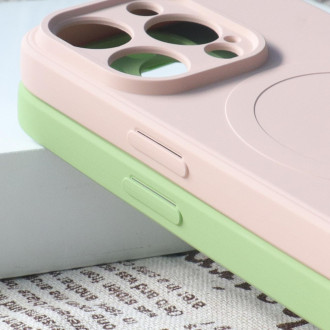 Silikonové pouzdro kompatibilní s MagSafe pro iPhone 15 Pro – šedé