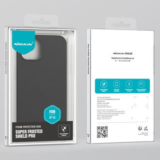 Pouzdro Nillkin Super Frosted Shield Pro iPhone 15 Pro – modré