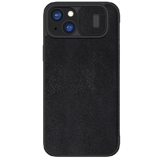 Nillkin Qin Pro Leather Flip Cover Cover Case pro iPhone 15 Plus – černý