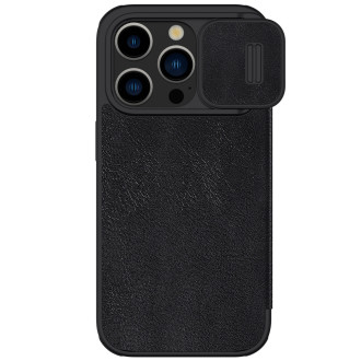 Nillkin Qin Pro Leather Flip Cover Cover Case pro iPhone 15 Pro – černý