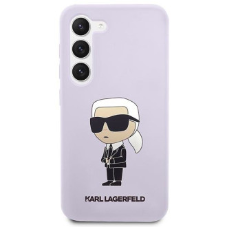 Karl Lagerfeld KLHCS23MSNIKBCU S23+ S916 pevné pouzdro fialové/fialové silikonový Ikonik