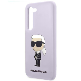 Karl Lagerfeld KLHCS23MSNIKBCU S23+ S916 pevné pouzdro fialové/fialové silikonový Ikonik