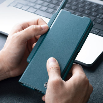 Kožené flipové pouzdro Nillkin Qin Leather Pro Samsung Galaxy Z Fold 5 s krytem fotoaparátu – černé