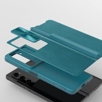Kožené flipové pouzdro Nillkin Qin Leather Pro Samsung Galaxy Z Fold 5 s krytem fotoaparátu – černé