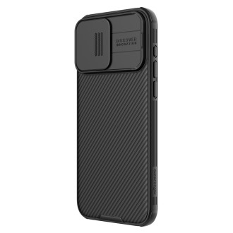 Magnetické pouzdro Nillkin CamShield Pro pro iPhone 15 Pro s krytem fotoaparátu - černé