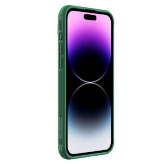 Magnetické pouzdro Nillkin CamShield Pro pro iPhone 15 Pro Max s krytem fotoaparátu – zelené