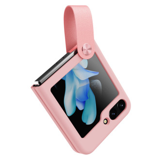 Nillkin Flex Flip Case s ramínkem a stojánkem pro Samsung Galaxy Z Flip 5 - Peach