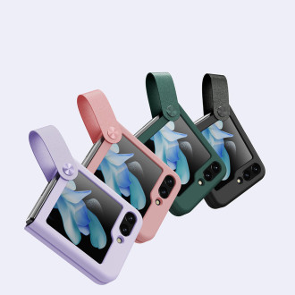 Nillkin Flex Flip Case s ramínkem a stojánkem pro Samsung Galaxy Z Flip 5 - Peach