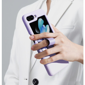 Nillkin Flex Flip Case s ramínkem a stojánkem pro Samsung Galaxy Z Flip 5 - Peach