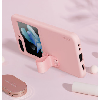 Nillkin Flex Flip Case s ramínkem a stojánkem pro Samsung Galaxy Z Flip 5 - Peach
