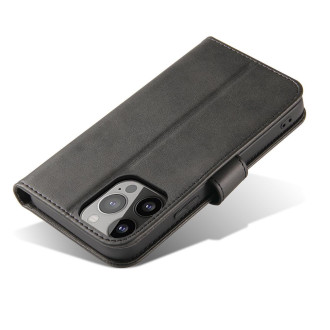 Magnet Case s klopou a peněženkou pro Tecno Spark 10 Pro - černá