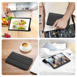 Chytré pouzdro na spaní Dux Ducis Domo pro tablet Lenovo Tab M10 10,6´´ - černé