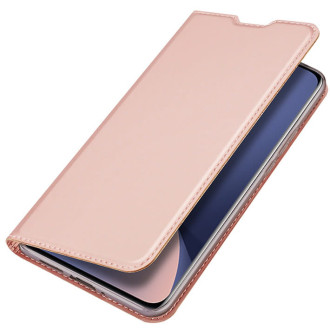 Dux Ducis Skin Pro flipové pouzdro, peněženka a stojánek pro Xiaomi Poco M6 Pro / Redmi 12/12R - růžové