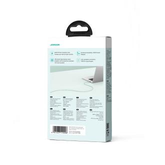 Joyroom Multi-Color Series SA34-CC3 Kabel USB-C / USB-C 60W rychlý přenos 1 m – zelený