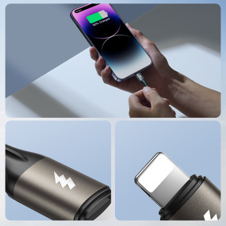 Rychlý přenosový kabel Joyroom Light-Speed ​​Series SA25-AC6 USB-A / USB-C 100W 3m – bílý