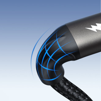 Rychlý přenosový kabel Joyroom Light-Speed ​​Series SA25-AC6 USB-A / USB-C 100W 3m – bílý