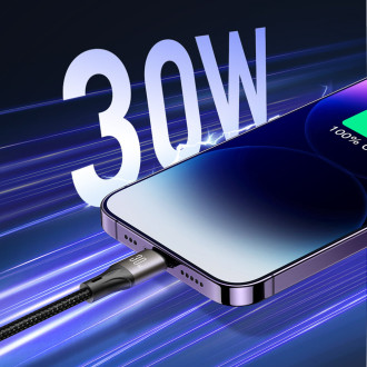 Joyroom Light-Speed ​​​​Series SA25-CC5 100W USB-C / USB-C kabel 1,2 m - bílý