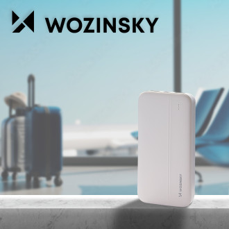 Wozinsky powerbanka Li-Po 10000mAh 2 x USB bílá (WPBWE1)
