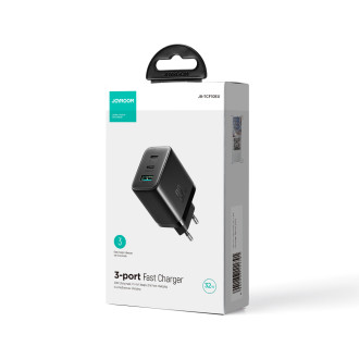 Rychlá nabíječka Joyroom JR-TCF10 2x USB-C USB-A 32W - černá