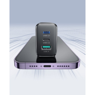 Rychlá nabíječka Joyroom JR-TCF10 2x USB-C USB-A 32W - černá