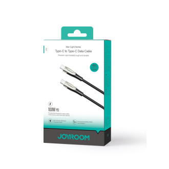 Joyroom Star-Light Series SA27-CC5 USB-C / USB-C kabel 100W 1,2m - černý