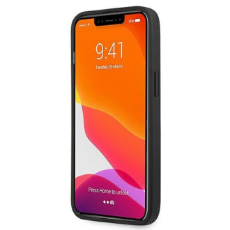 Guess GUHCP13MG4GLGR iPhone 13 6,1&quot; šedý/šedý pevný obal 4G Stripe Collection