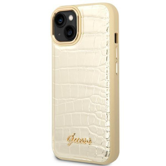 Guess GUHCP14SHGCRHD iPhone 14 6.1 &quot;gold / gold hardcase Croco Collection