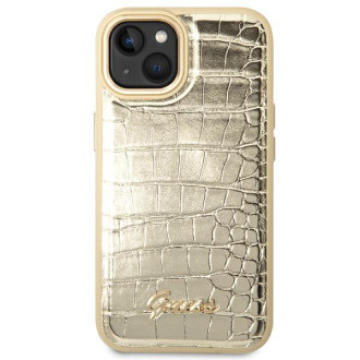 Guess GUHCP14SHGCRHD iPhone 14 6.1 &quot;gold / gold hardcase Croco Collection