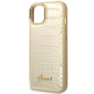 Guess GUHCP14SHGCRHD iPhone 14 6.1 &quot;gold / gold hardcase Croco Collection