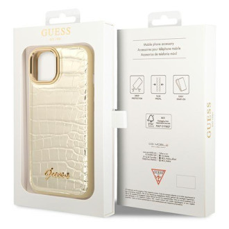 Guess GUHCP14SHGCRHD iPhone 14 6.1 &quot;gold / gold hardcase Croco Collection