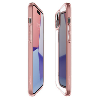 Spigen Ultra Hybrid, růžové krystaly - iPhone 15
