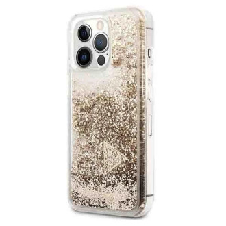 Guess GUOHCP14XGLHFLGO iPhone 14 Pro Max 6.7 &quot;gold / gold hardcase Glitter Charms