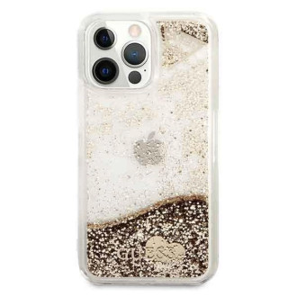 Guess GUOHCP14XGLHFLGO iPhone 14 Pro Max 6.7 &quot;gold / gold hardcase Glitter Charms