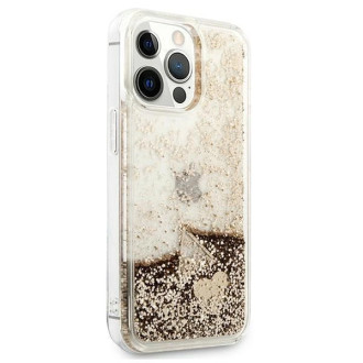 Guess GUOHCP14XGLHFLGO iPhone 14 Pro Max 6.7 &quot;gold / gold hardcase Glitter Charms