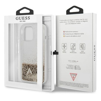 Guess GUOHCP14XGLHFLGO iPhone 14 Pro Max 6.7 &quot;gold / gold hardcase Glitter Charms