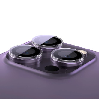 Tvrzené sklo na fotoaparát pro iPhone 14 Pro / 14 Pro Max Baseus + montážní sada