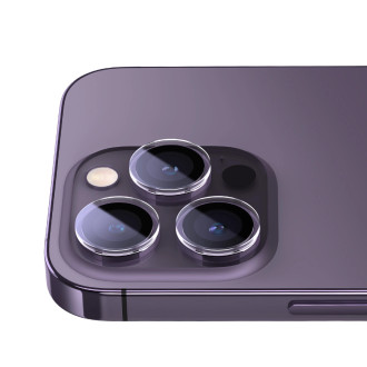 Tvrzené sklo na fotoaparát pro iPhone 14 Pro / 14 Pro Max Baseus + montážní sada