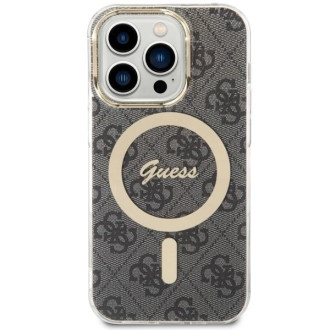 Guess 4G MagSafe pouzdro pro iPhone 14 Pro - černé