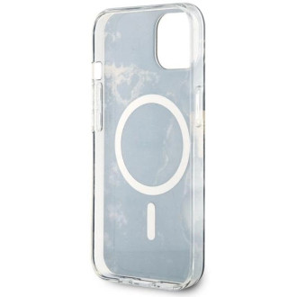 Guess GUHMP14MHTMRSK iPhone 14 Plus 6,7" černo/černý pevný obal Golden Marble MagSafe