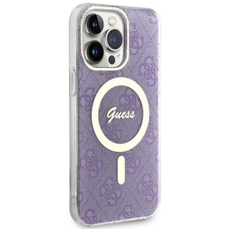 Guess GUHMP14XH4STU iPhone 14 Pro Max 6,7&quot; fialový/fialový pevný obal 4G MagSafe