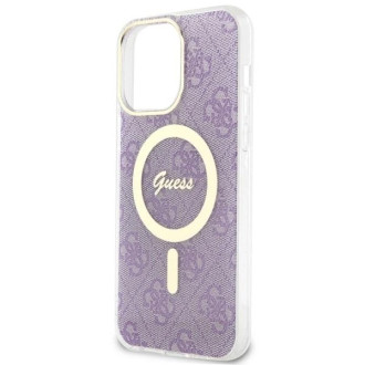 Guess GUHMP14XH4STU iPhone 14 Pro Max 6,7&quot; fialový/fialový pevný obal 4G MagSafe