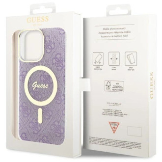 Guess GUHMP14XH4STU iPhone 14 Pro Max 6,7&quot; fialový/fialový pevný obal 4G MagSafe
