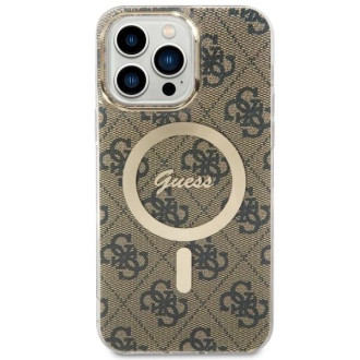 Guess GUHMP14XH4STW iPhone 14 Pro Max 6,7&quot; hnědý/hnědý pevný obal 4G MagSafe